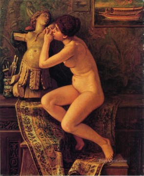 Desnudo Painting - La modelo veneciana desnuda Elihu Vedder